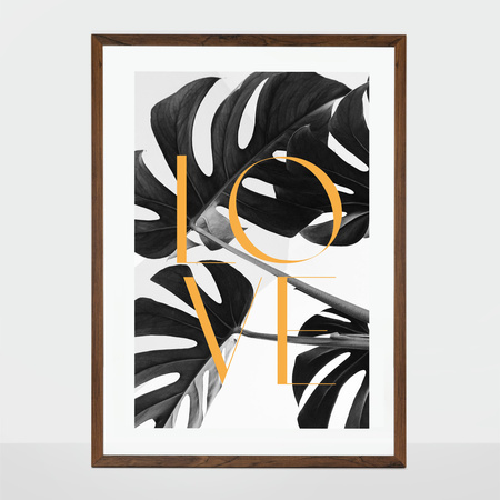 Brązowa ramka na zdjęcia HEN 4 50x70 cm