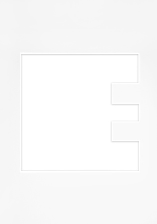 Passe Partout okienko w kształcie LITERKI "E"