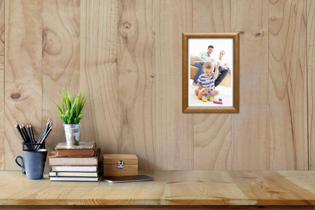 Ramka drewniana na zdjęcia brązowa EKO 33N 18x24 cm