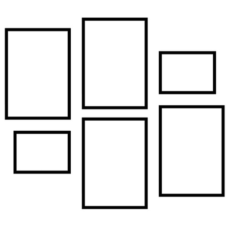 Zestaw ramek PINIA 2 GF0047 - galeria ramek na 6 zdjęcia