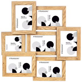 Multirama MULTI HEN 01 ramka na zdjęcia na 7 zdjęć - kolor dębowy
