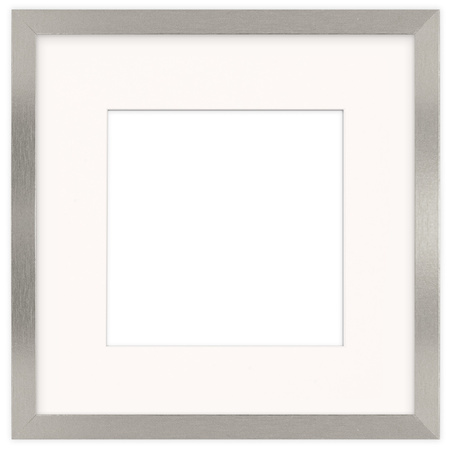 Srebrna ramka na zdjęcia HEN PASS S 30x30 cm z passe partout (20x20 cm)