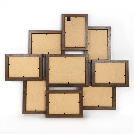 Multirama MULTI HEN 4 ramka na zdjęcia na 9 zdjęć - brązowa