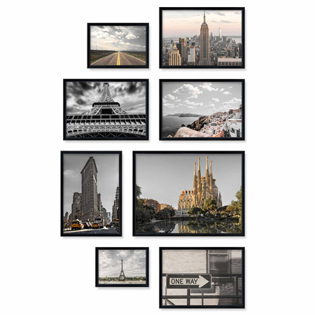 Zestaw czarnych ramek galeria 2 GF0009