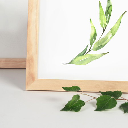 Ramka z drewna surowego na zdjęcia RAW 40x50 cm