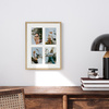 Foto Galeria 30x40 cm kolor dębowy Ramka na 4 zdjęcia 10x15 cm z Passe Partout