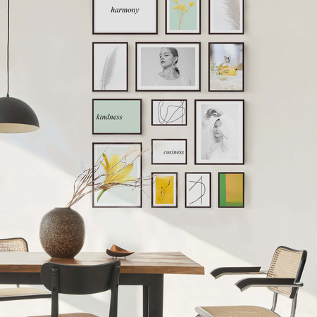 Zestaw brązowych ramek galeria Pinia 4 GF0001