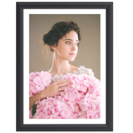 Czarna ramka drewniana na zdjęcia EKO 2 9x13 cm