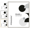 Srebrna ramka aluminiowa QAL 50x60 cm