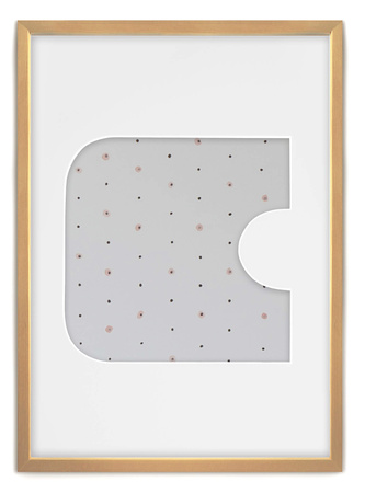 Ramka na zdjęcia LITERKA "C" 21x30 cm jasne drewno z białym passe partout