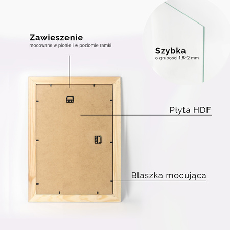 Ramka drewniana na zdjęcia DRL X 02 30x45 cm