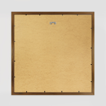 Brązowa ramka na zdjęcia HEN PASS 4 50x50 cm z passe partout (40x40 cm)