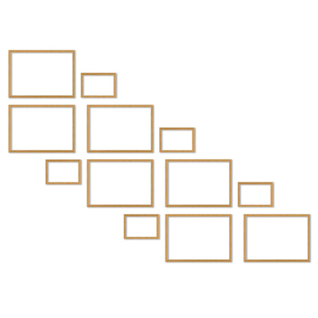 Zestaw ramek PINIA 00 GF0032 L- galeria ramek na 12 zdjęć