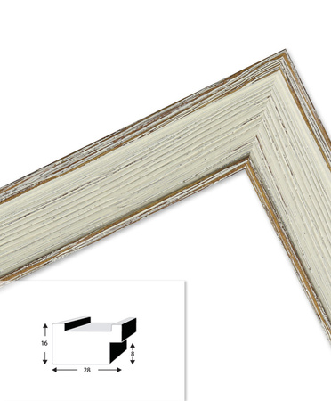 Ramka drewniana na zdjęcia DRL U 01 25x38 cm