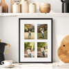 Foto Galeria 30x40 cm kolor czarny Ramka na 4 zdjęcia 10x15 cm z Passe Partout