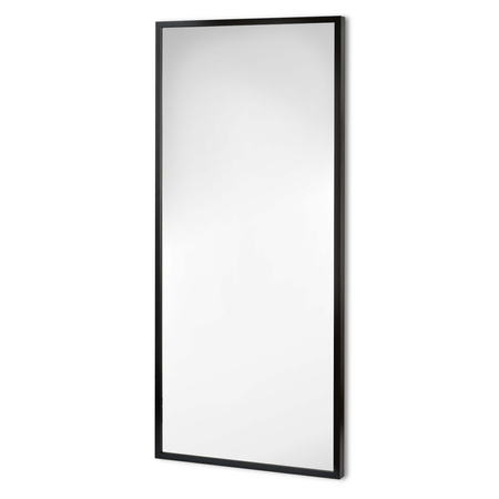 Lustro w ramie drewnianej czarny mat wiszące LUCA LU-878