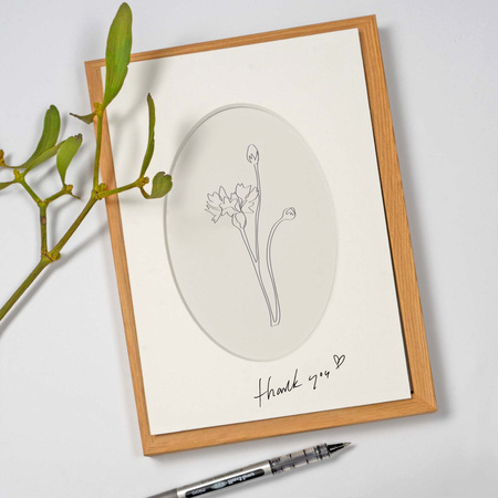 Passe partout 10x15 (6x9) OWAL BIAŁY CHALK