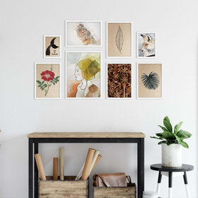 Zestaw białych ramek galeria HIT 01 GF0009