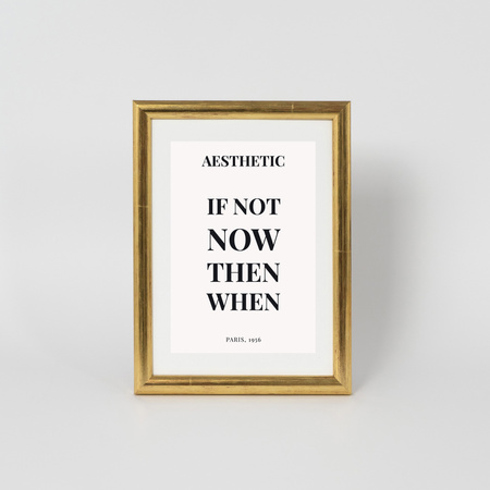 Złota ramka drewniana na zdjęcia EKO Z4 13x18 cm