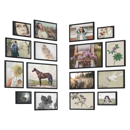 Zestaw czarnych ramek - galeria HIT 02 GF0009 - CORNER