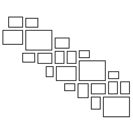 Zestaw ramek PINIA 1 GF0035 L- galeria ramek na 21 zdjęć