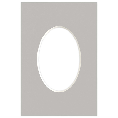 Passe partout 10x15 (6x9) OWAL SZARY STORM