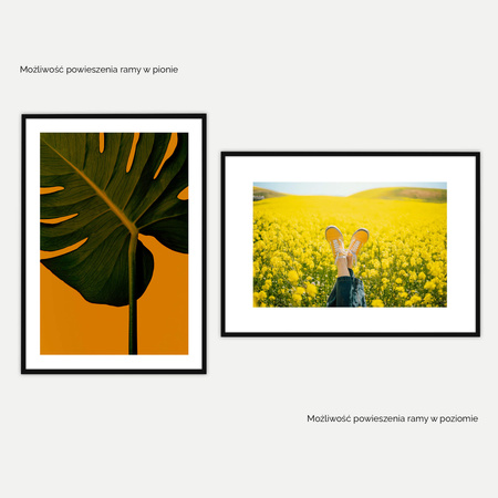 Czarna ramka na zdjęcia 70x100 cm HEN 2