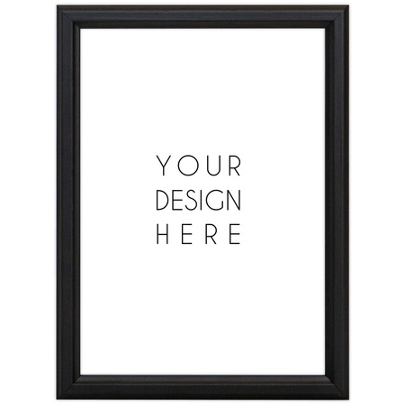 Czarna ramka drewniana DRWA 2 10x15 cm