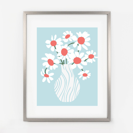 Srebrna ramka na zdjęcia KEA S 40x50 cm