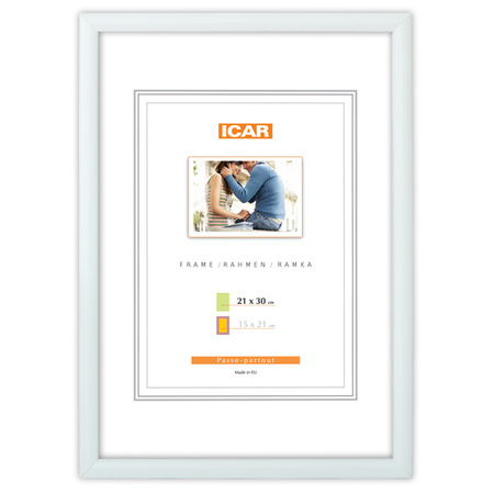 Biała ramka drewniana na zdjęcia EKO 1 13x18 cm