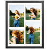 Foto Galeria 24x30 cm czarna Ramka na 4 zdjęcia 10x15 cm 10x10 cm z Passe Partout