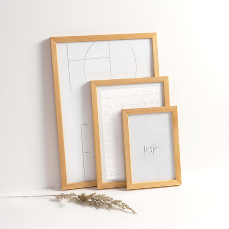 Naturalna ramka drewniana na zdjęcia PINIA 0 21x30 cm