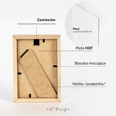 Ramka dębowa na zdjęcia OAK 10x15 cm