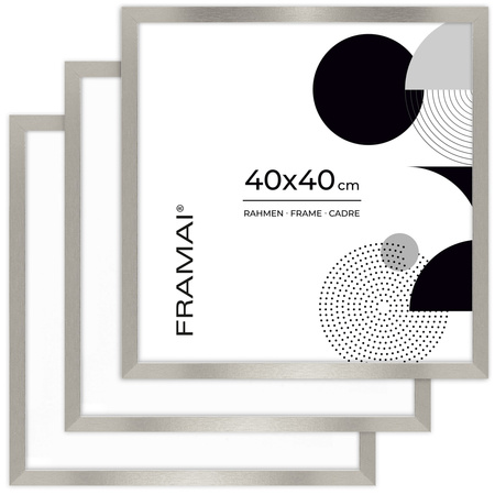 Srebrna ramka na zdjęcia HEN S 40x40 cm