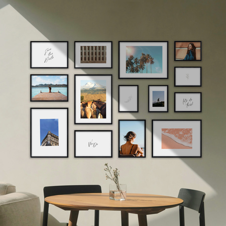 Zestaw czarnych ramek galeria 2 GF0001