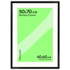 Czarna ramka na zdjęcia HEN PASS 2 50x70 cm z passe partout 50x70 (40x60)