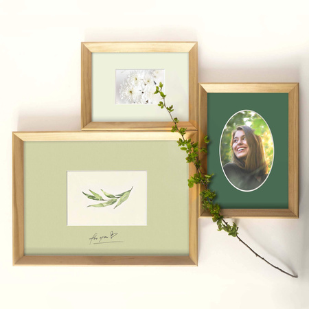 Passe partout 18x24 (15x21) ZIELONY EVERGREEN