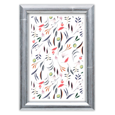 Srebrna ramka drewniana na zdjęcia EKO S2 15x21 cm