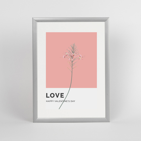 Srebrna ramka aluminiowa na zdjęcia ROYALL 15x20 cm