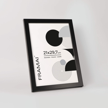 Pakiet 5 szt. czarnych ramek na zdjęcia HEN 2 21x29,7 cm A4