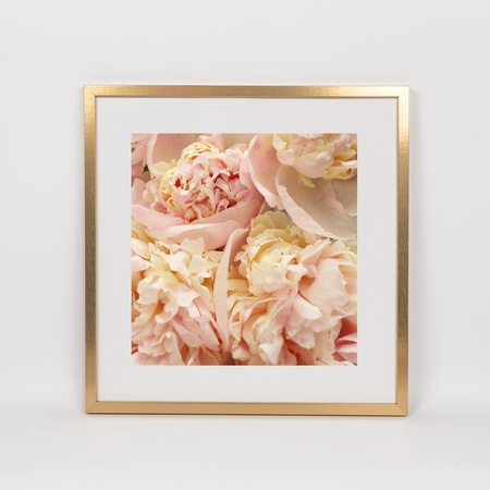 Złota kwadratowa ramka na zdjęcie KEA Z 40x40 cm