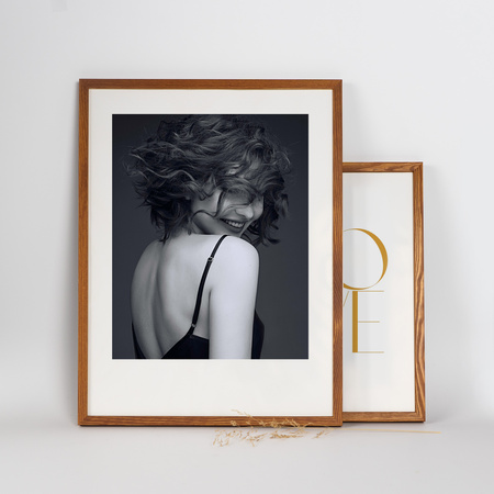 Pakiet 5 szt. ramek drewnianych na zdjęcia ciepłe drewno PINIA 10 30x40 cm