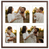 Foto Galeria 40x40 cm kolor brązowy Ramka na 4 zdjęcia 10x15 cm i 15x21 cm z Passe Partout