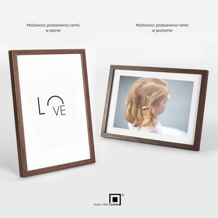 Pakiet 5 szt. brązowych ramek na zdjęcia FDM M6 21x30 cm