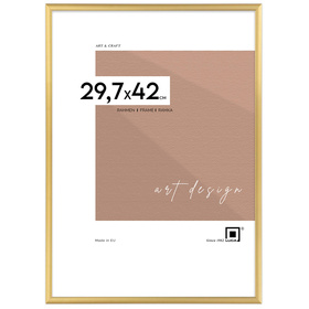 Złota ramka aluminiowa na zdjęcia Royall 29,7X42 cm