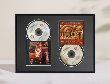 Czarna ramka na 2 płyty CD - 30x40 cm