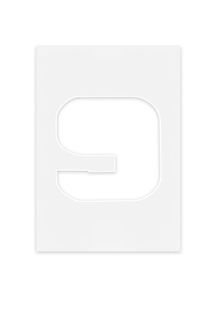 Passe Partout okienko w kształcie CYFERKI "9"