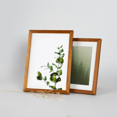 Jasno brązowa ramka drewniana PINIA 10 - 15x21 cm