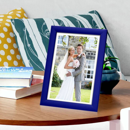 Ramka drewniana granatowa na zdjęcia EKO 11 21x30 cm