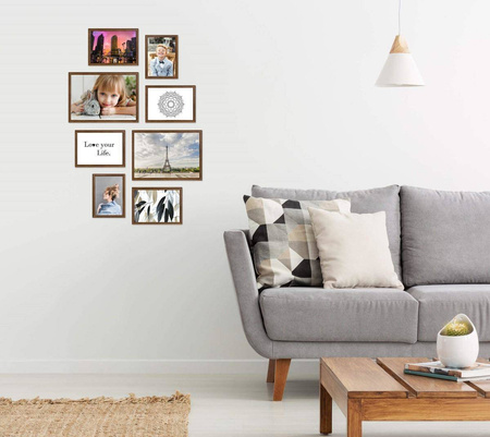 Zestaw brązowych ramek galeria PRESTO 4 GF0007